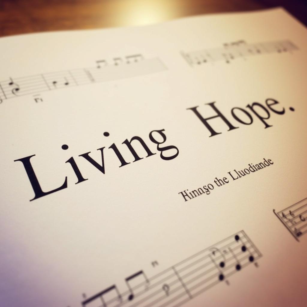 Living Hope Sheet Music Cover