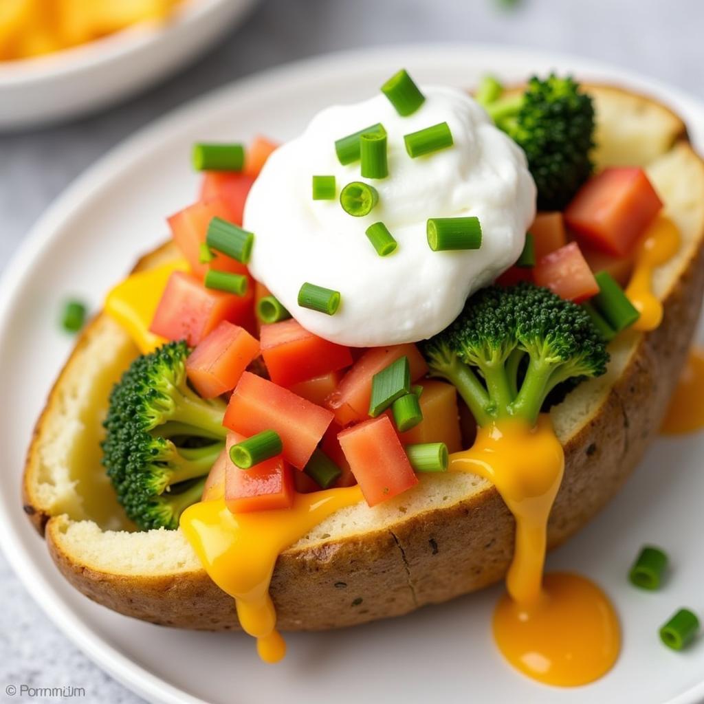 A Deliciously Loaded Gluten-Free Baked Potato