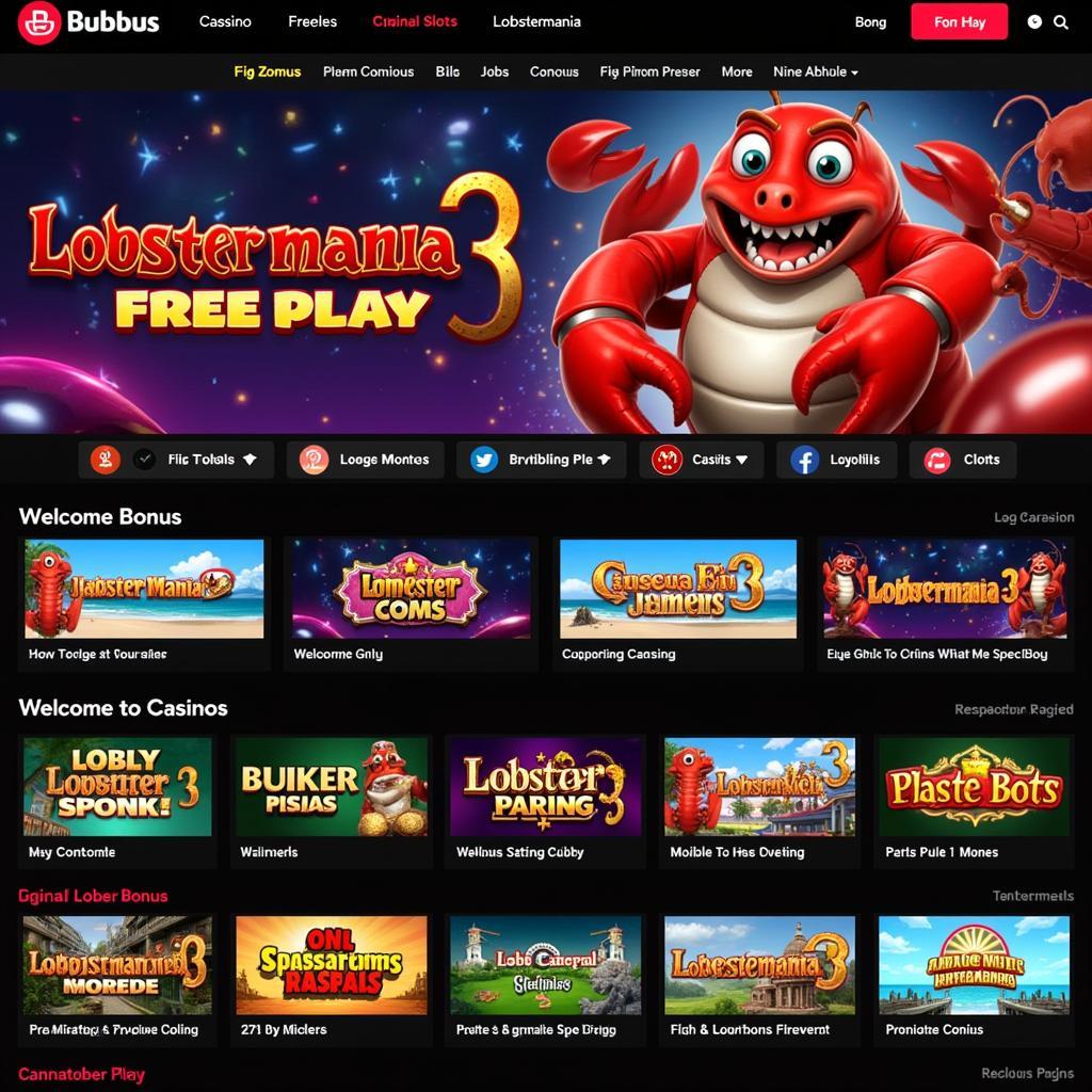 Lobstermania 3 Free Play Casino Options