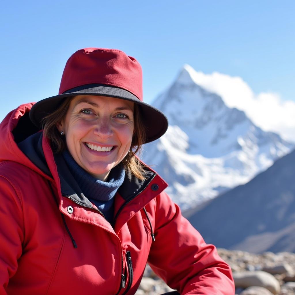 Dr. Luanne Freer in Everest Base Camp