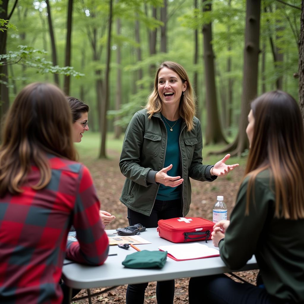 Dr. Luanne Freer teaching a wilderness medicine workshop