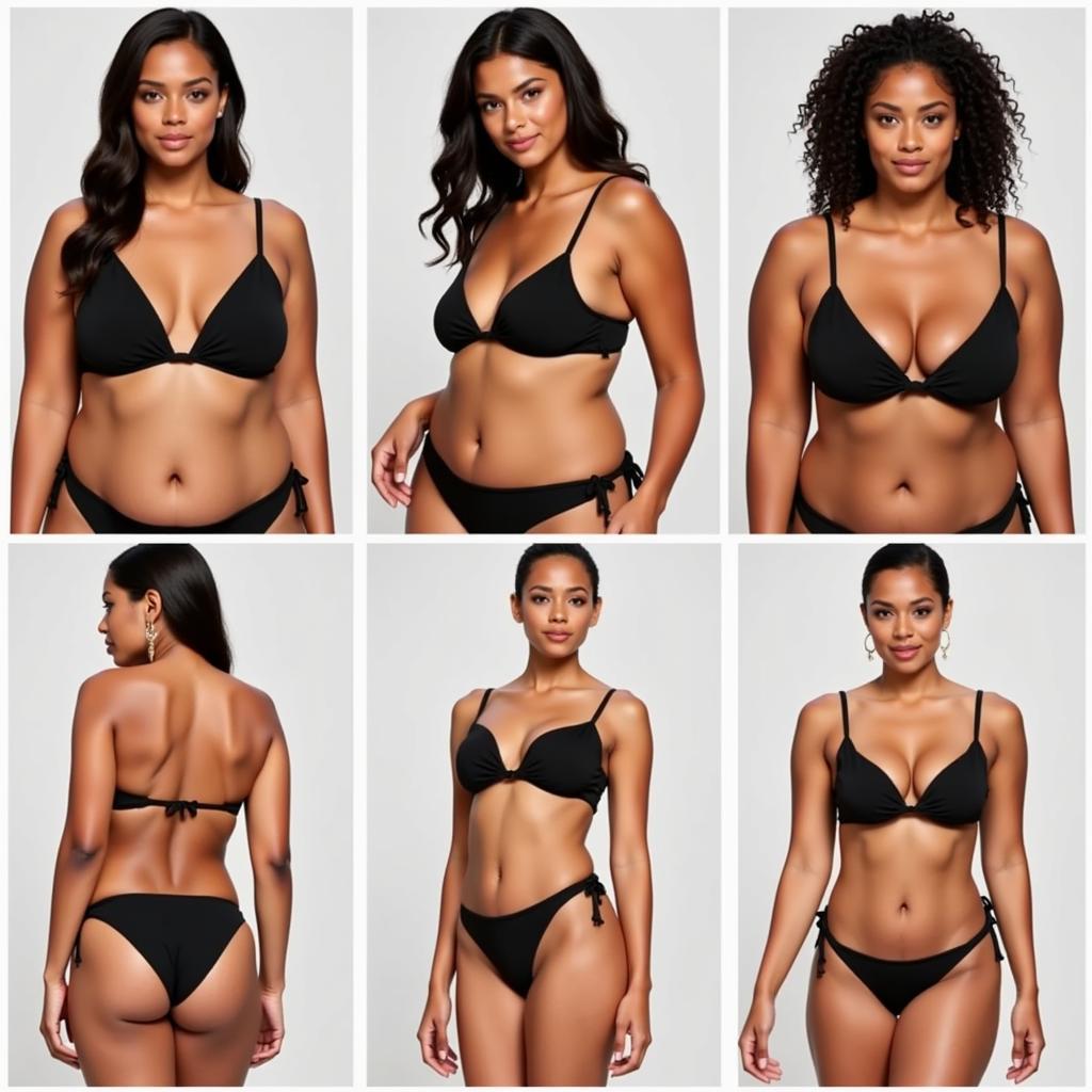 Maaji Free Spirit Ebony top on diverse body types