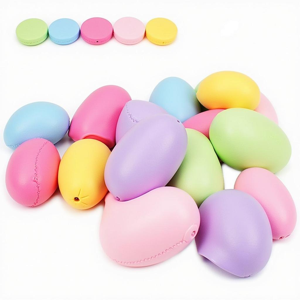 Assortment of Different Colored Makeup Erasers