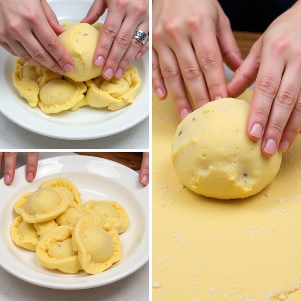 Kneading Vegan Gluten-Free Tortellini Dough