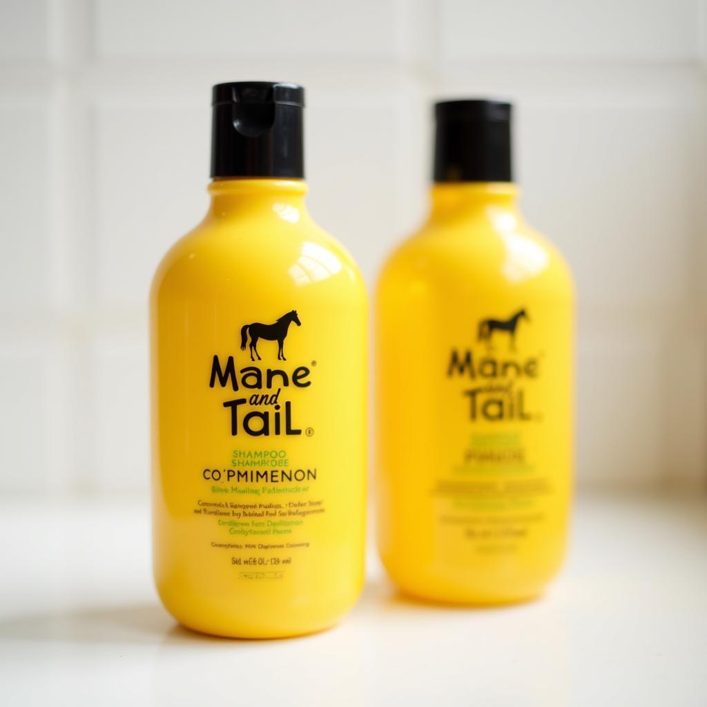 Mane and Tail Shampoo and Conditioner Bottles