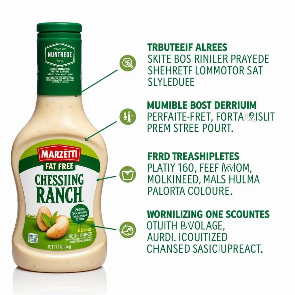 Marzetti Fat Free Ranch Ingredients Label