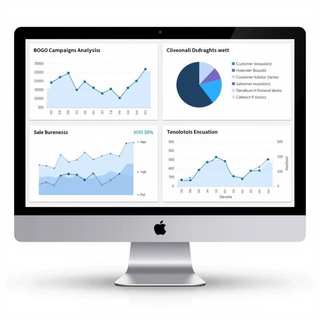 Charts and graphs illustrating key BOGO campaign metrics