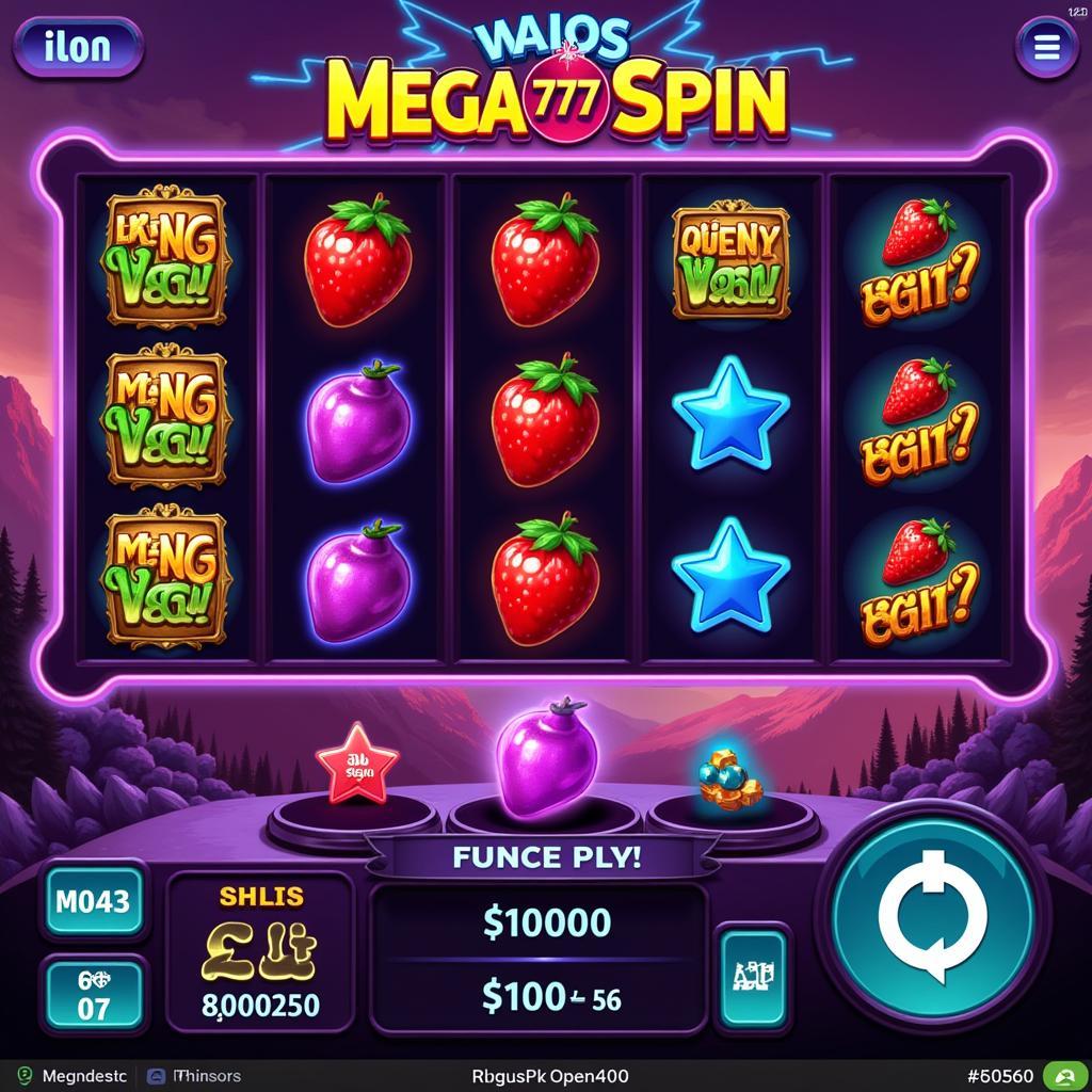 Mega Spin 777 Gameplay Screenshot