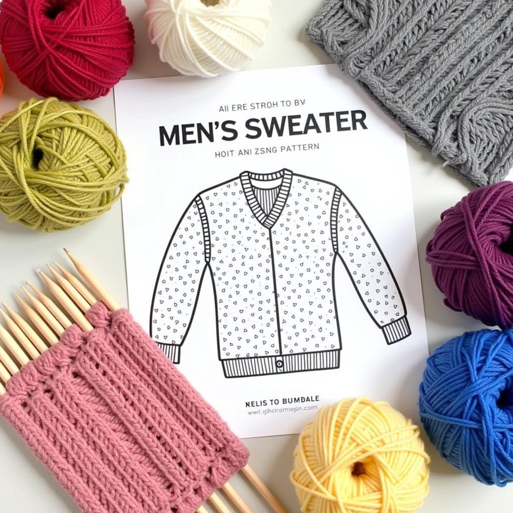 Men's Knitted Sweater Free Patterns