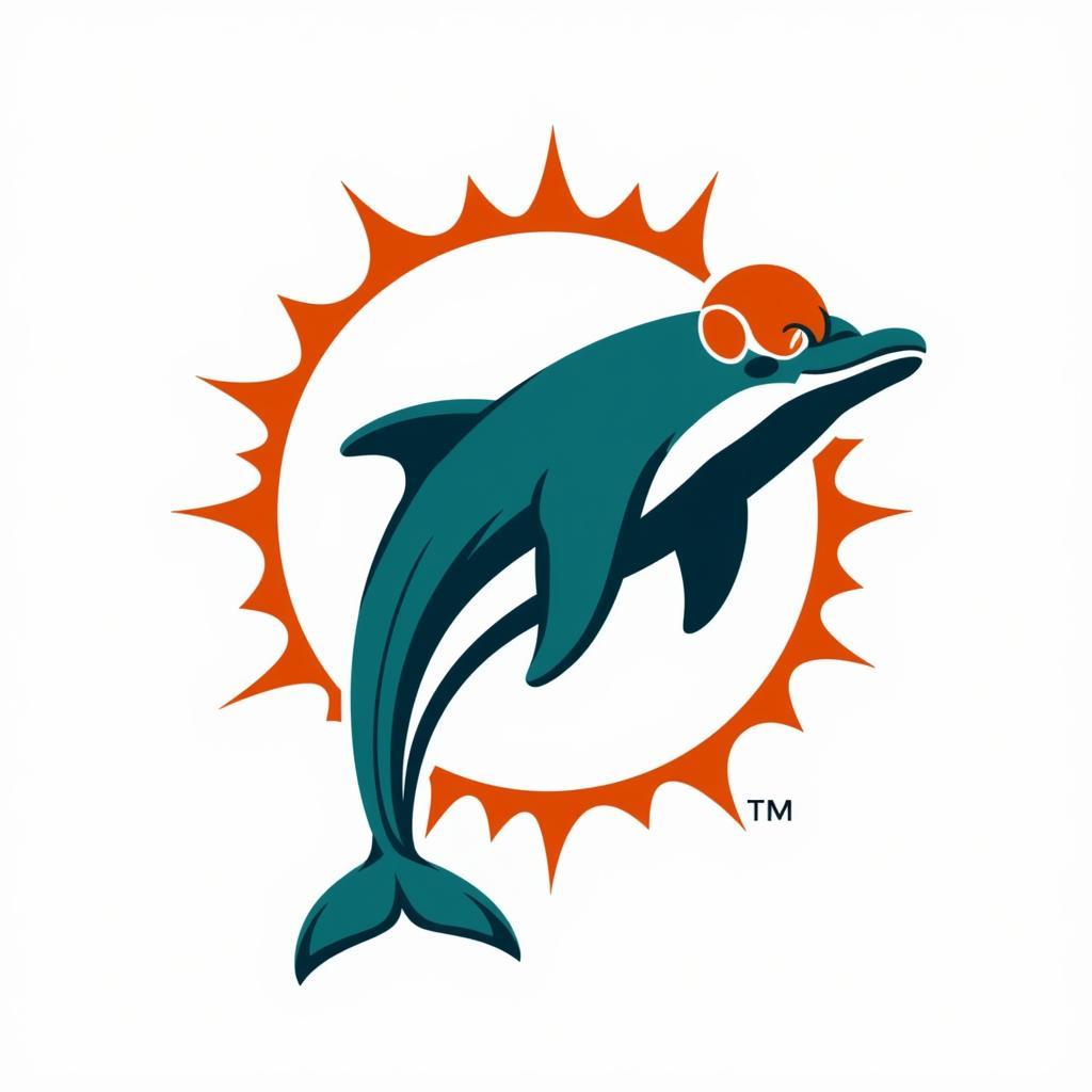 Miami Dolphins logo SVG for Cricut cut files