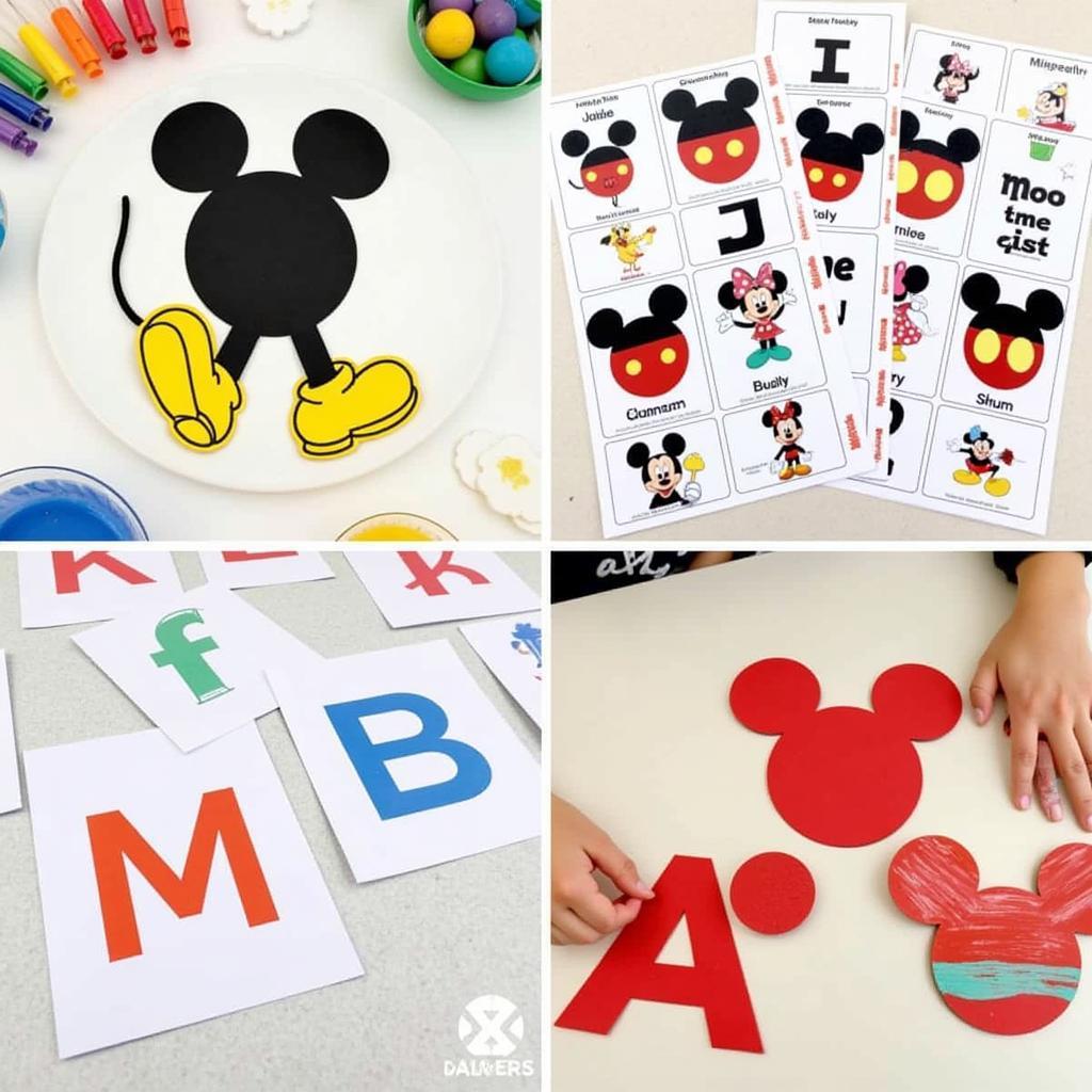 Creative Mickey Mouse Alphabet Crafts