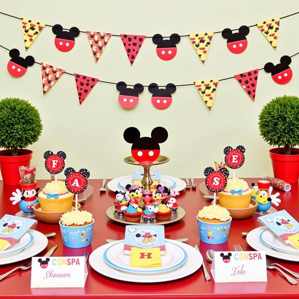 Mickey Mouse SVG Birthday Party Decorations