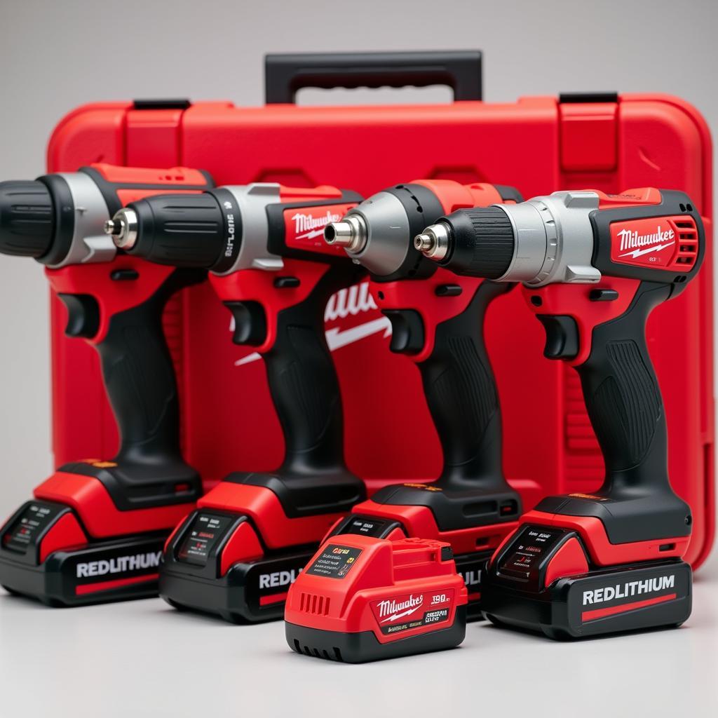 Milwaukee Power Tools and a RedLithium Battery