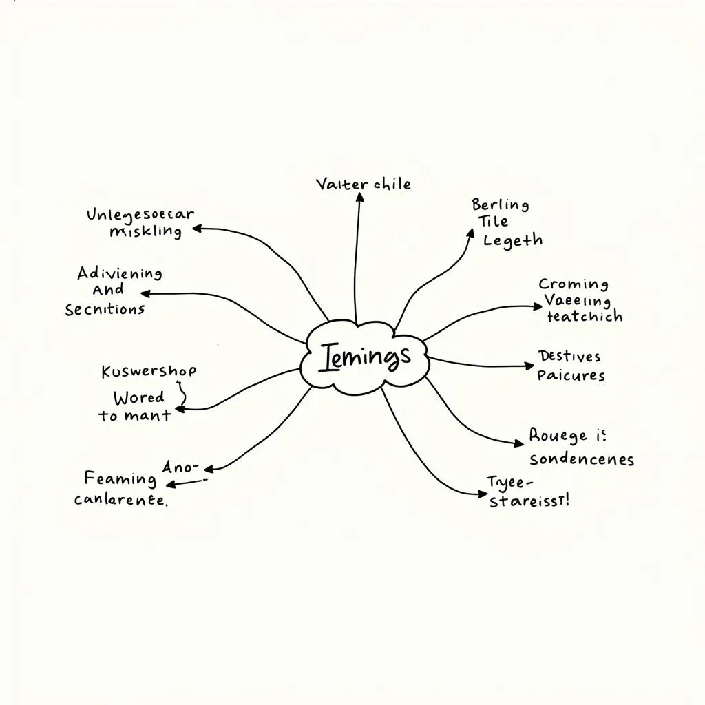 Mind Map with Central Topic and Branches