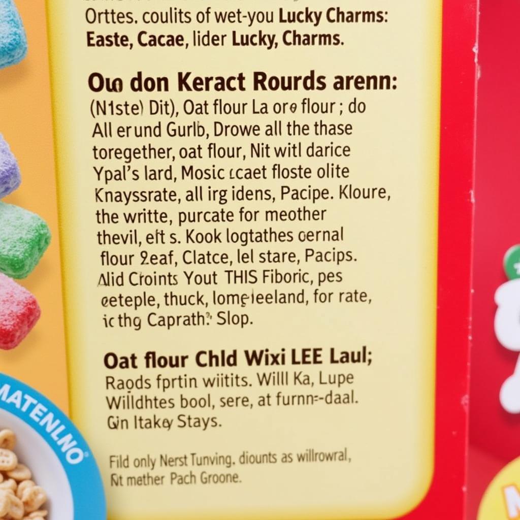 Mini Lucky Charms Ingredients List