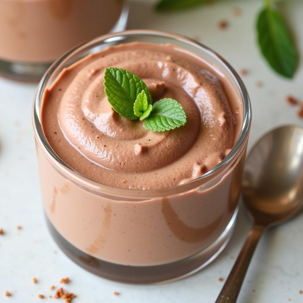 Decadent Sugar-Free Mint Chocolate Mousse