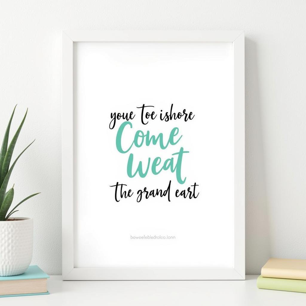 Inspirational Wall Art Printables with Mint Green Accents