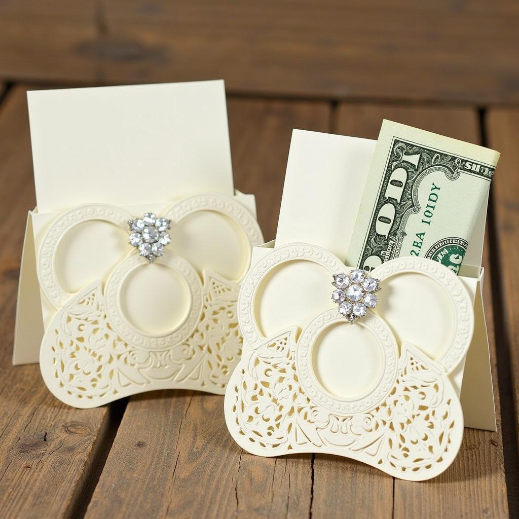 Wedding Rings Money Card Holder