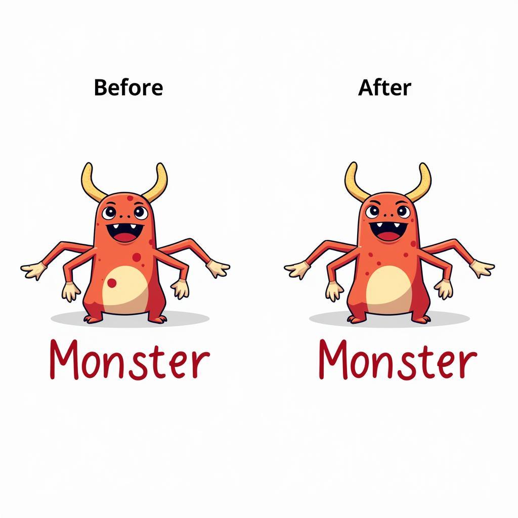 Example of Editing a Monster SVG