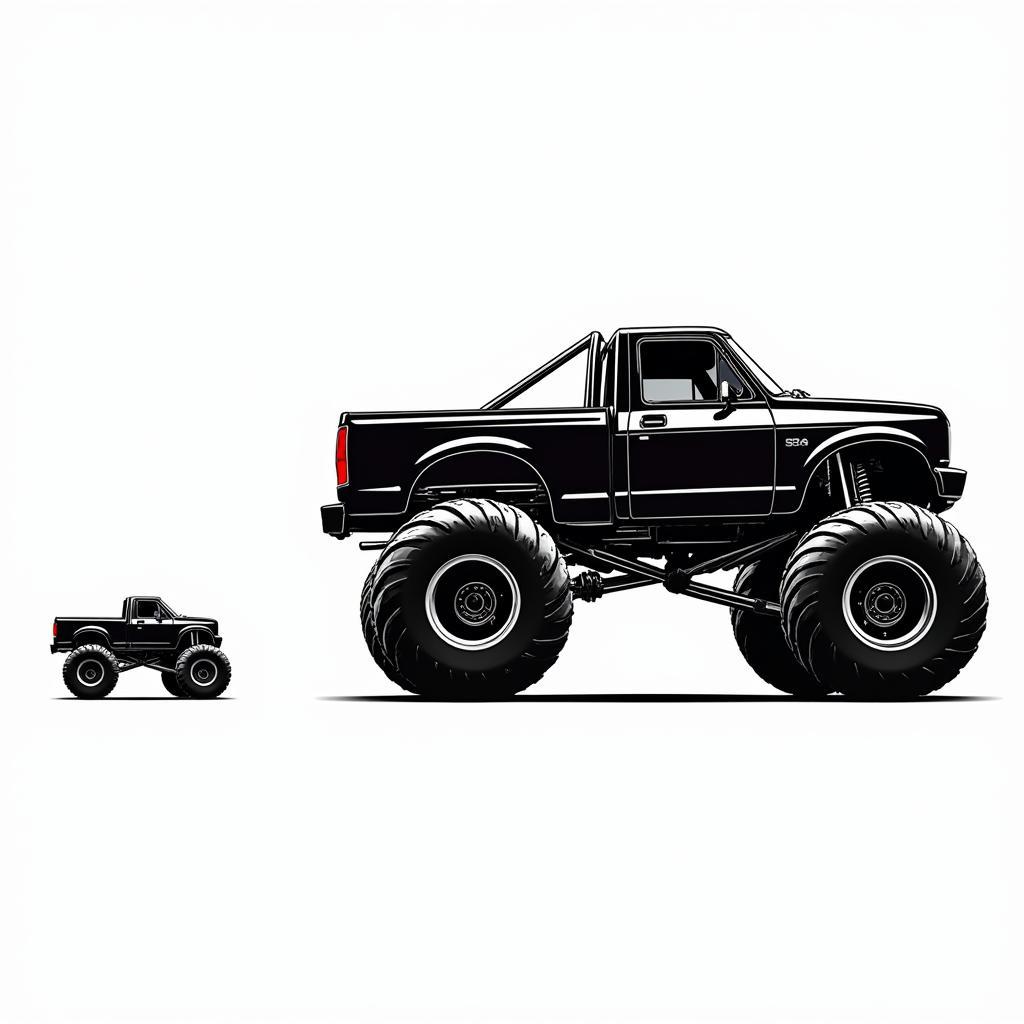 Monster Truck SVG Scalability