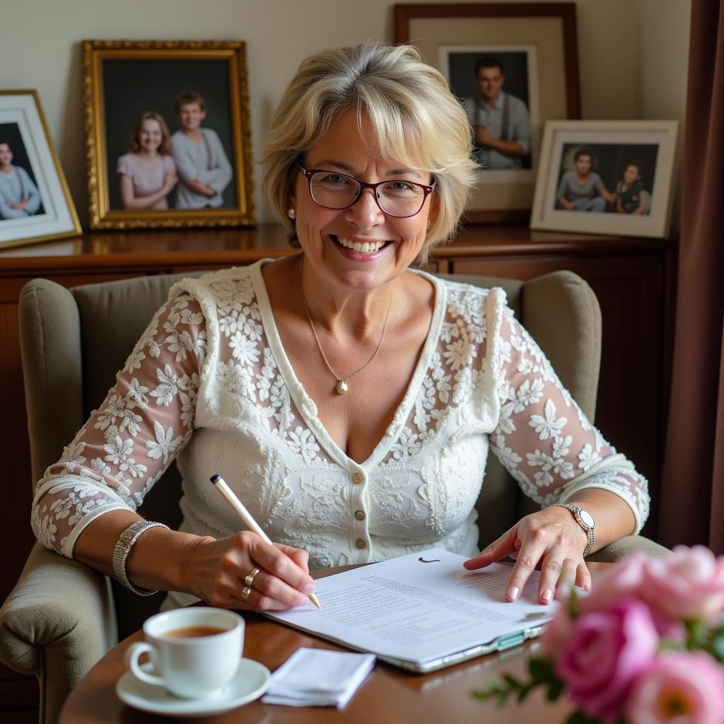 Mother of the Bride Preparing Speech