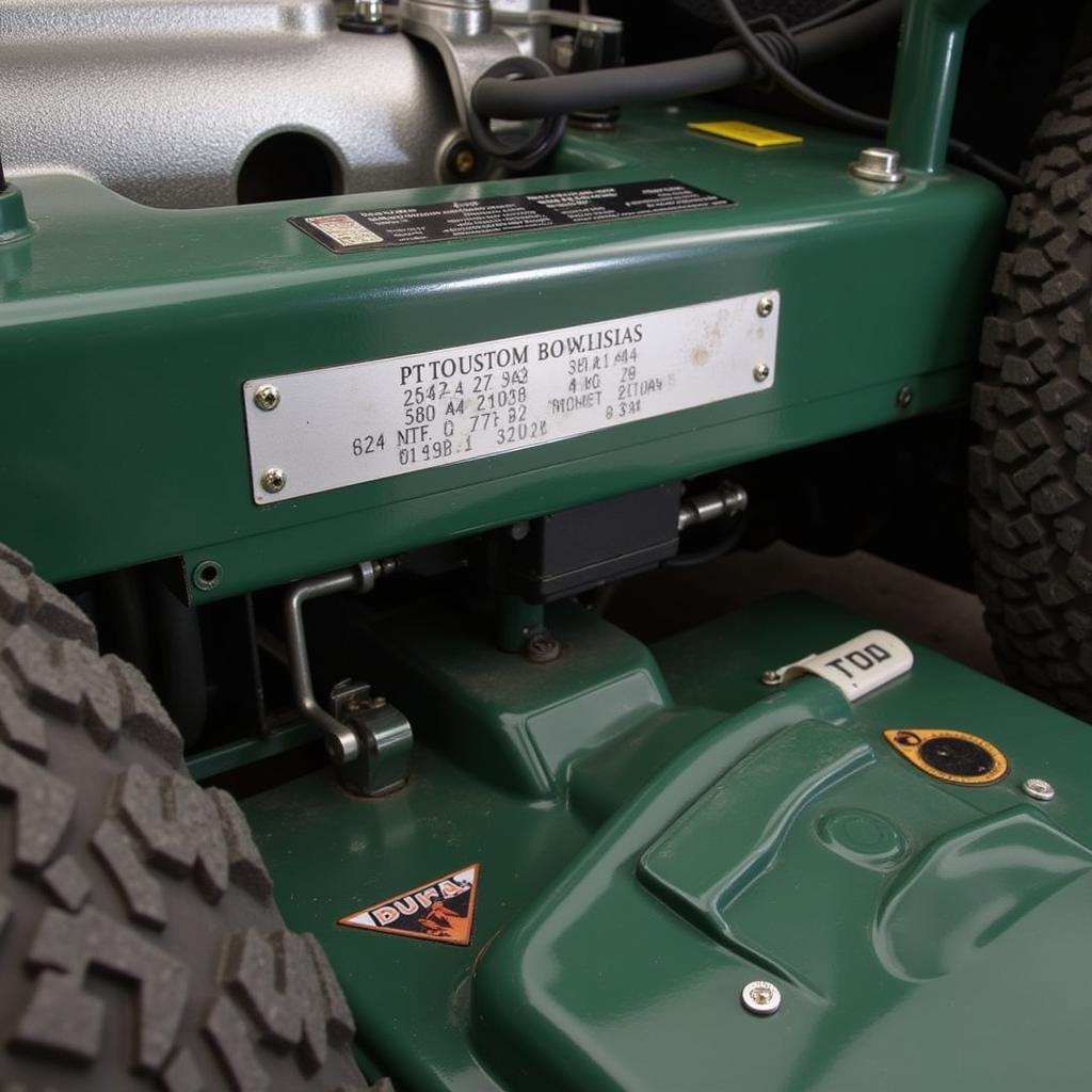 Finding the MTD Riding Mower Model Number