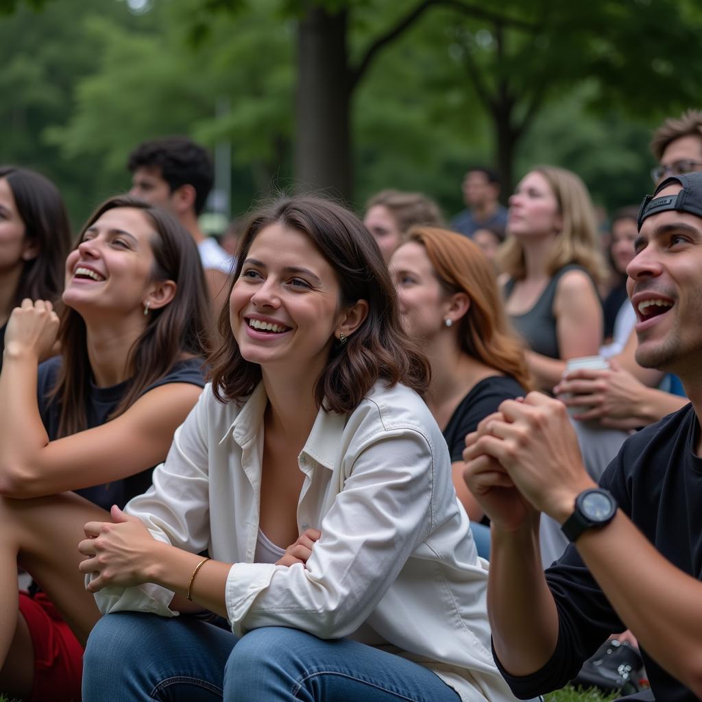 Music Lovers at a Free Morgantown Concert