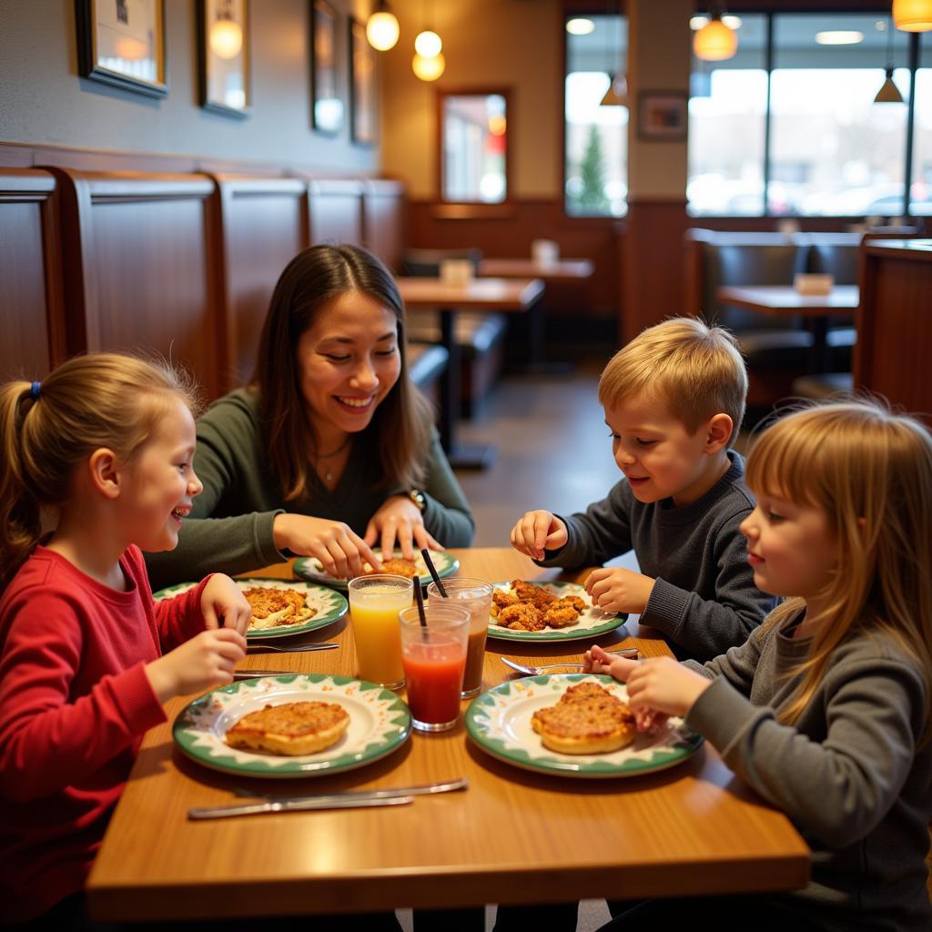 Family Enjoying a Meal in Nashville