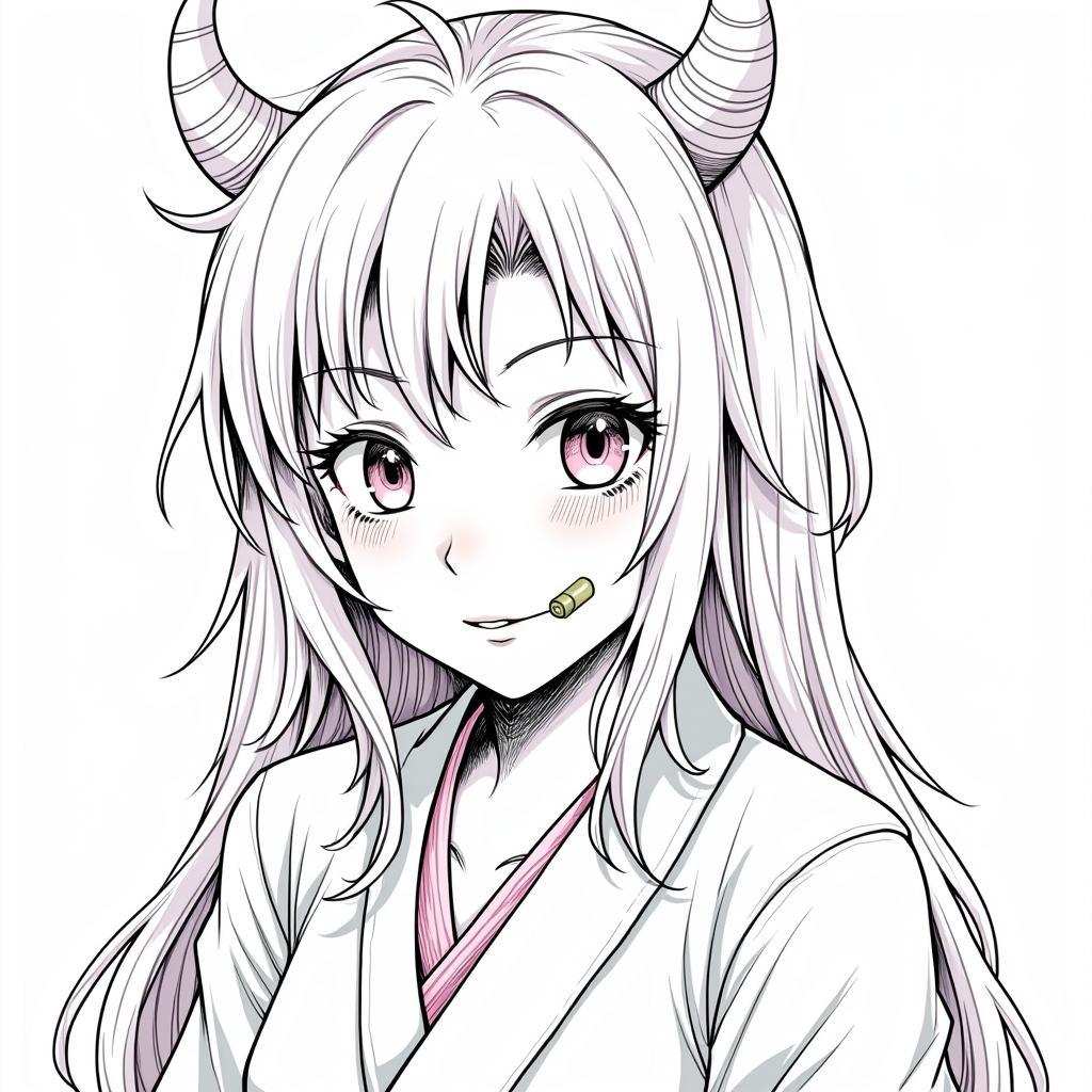 Nezuko Kamado Coloring Page