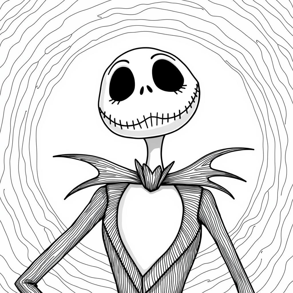 Jack Skellington Coloring Page