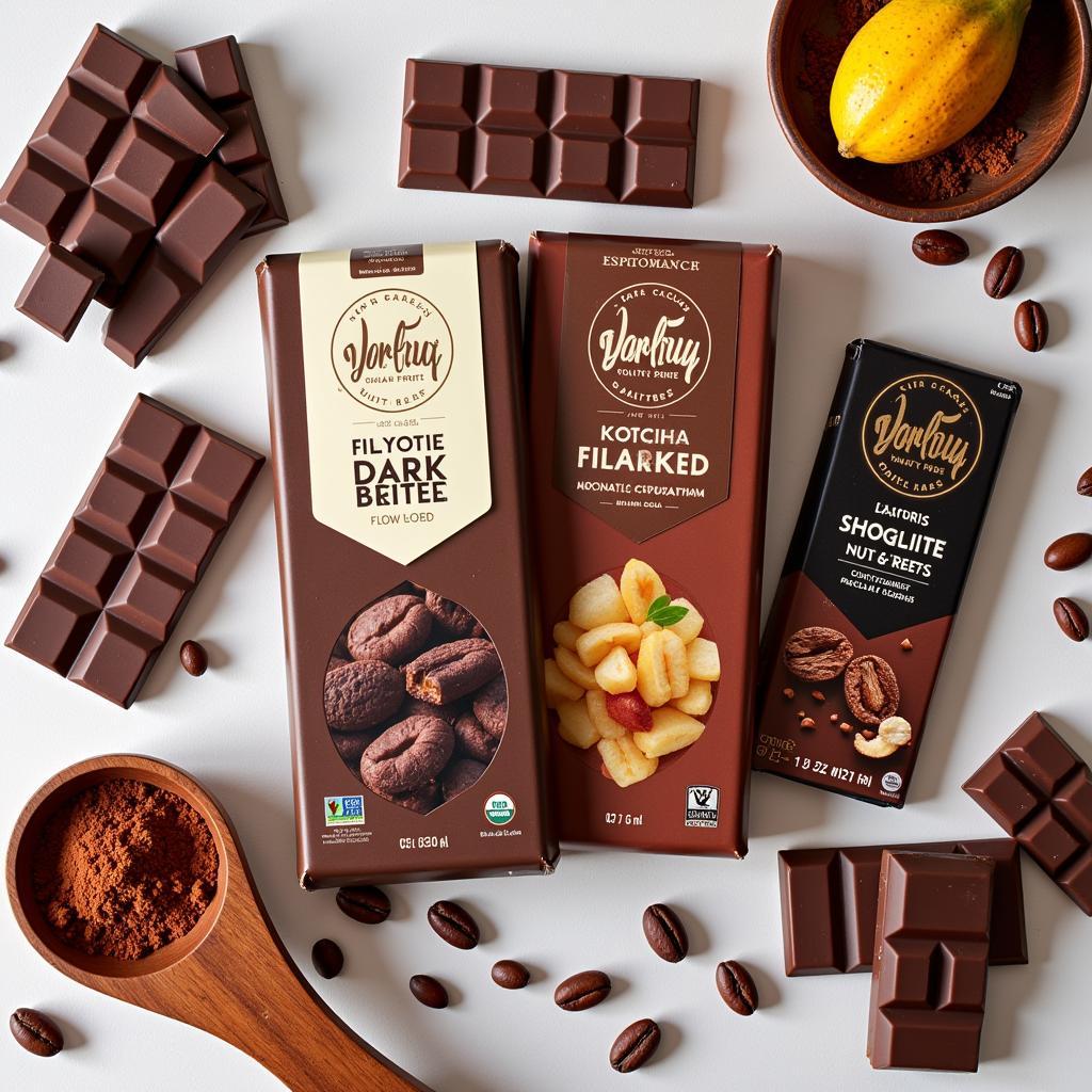 Assortment of Nut Free Dark Chocolate Bars