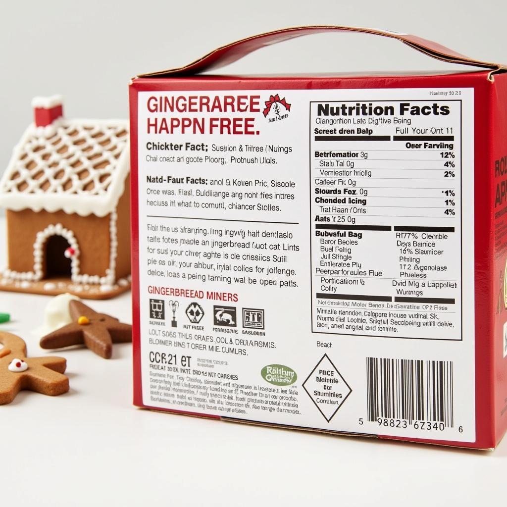 Detailed Nut-Free Gingerbread House Kit