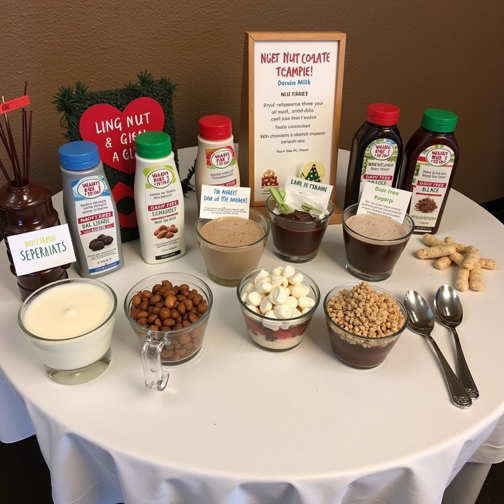 Setting up a Nut-Free Hot Chocolate Bar