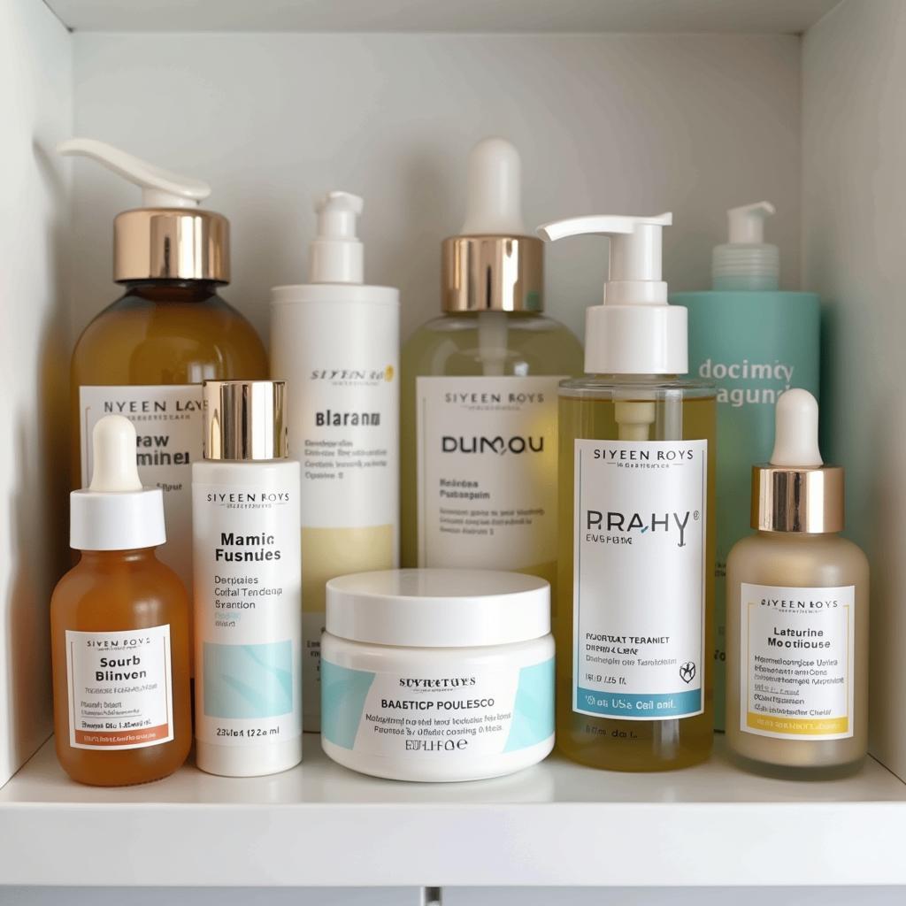 Nut-Free Skincare Products on a Shelf