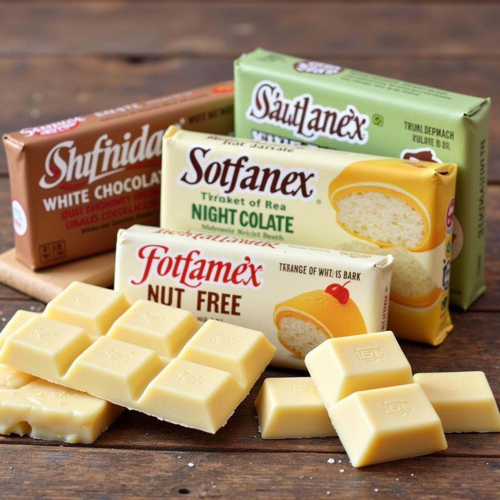 Nut Free White Chocolate Bars