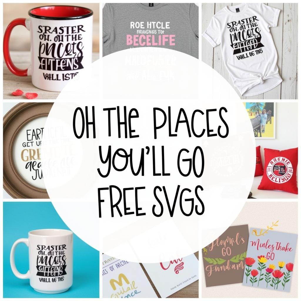 Oh the places you'll go SVG craft ideas