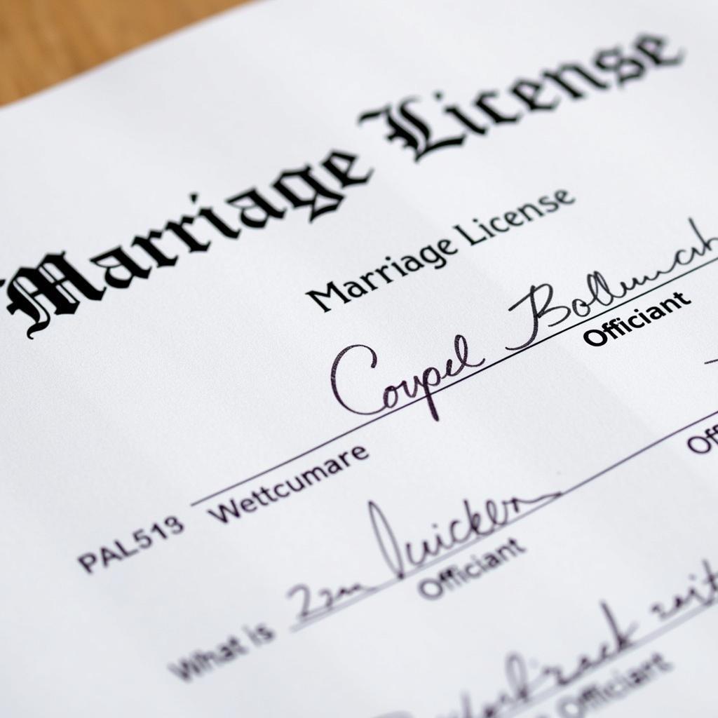 Ohio Marriage License