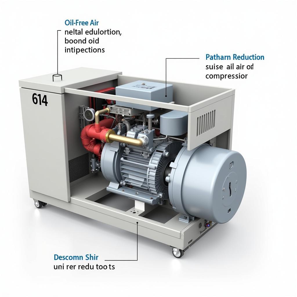 Components of an Oil-Free Air Compressor