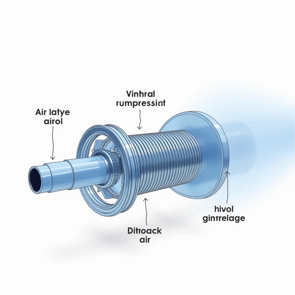 Operating mechanism of an oil-free scroll air compressor