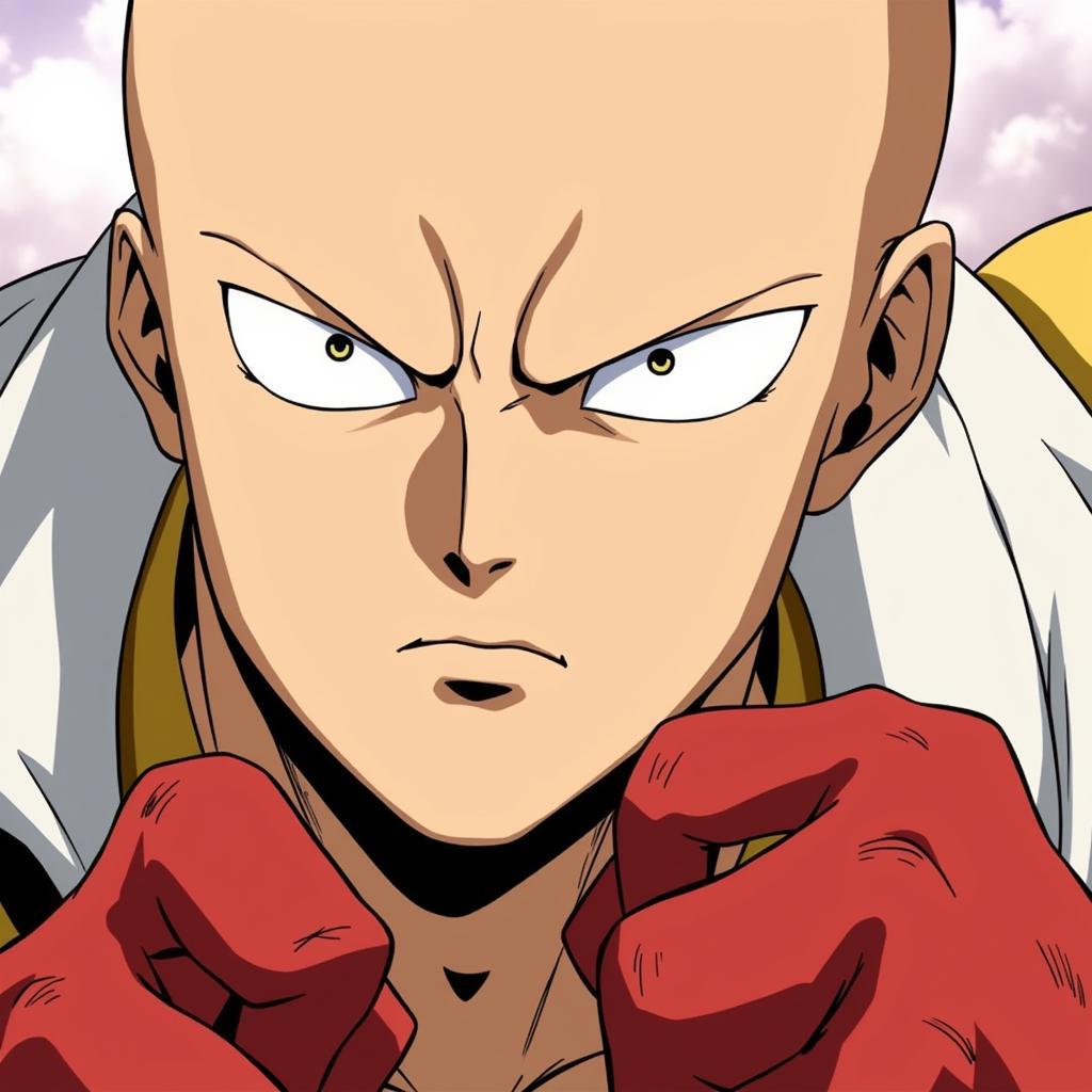 Saitama Throwing His Serious Punch