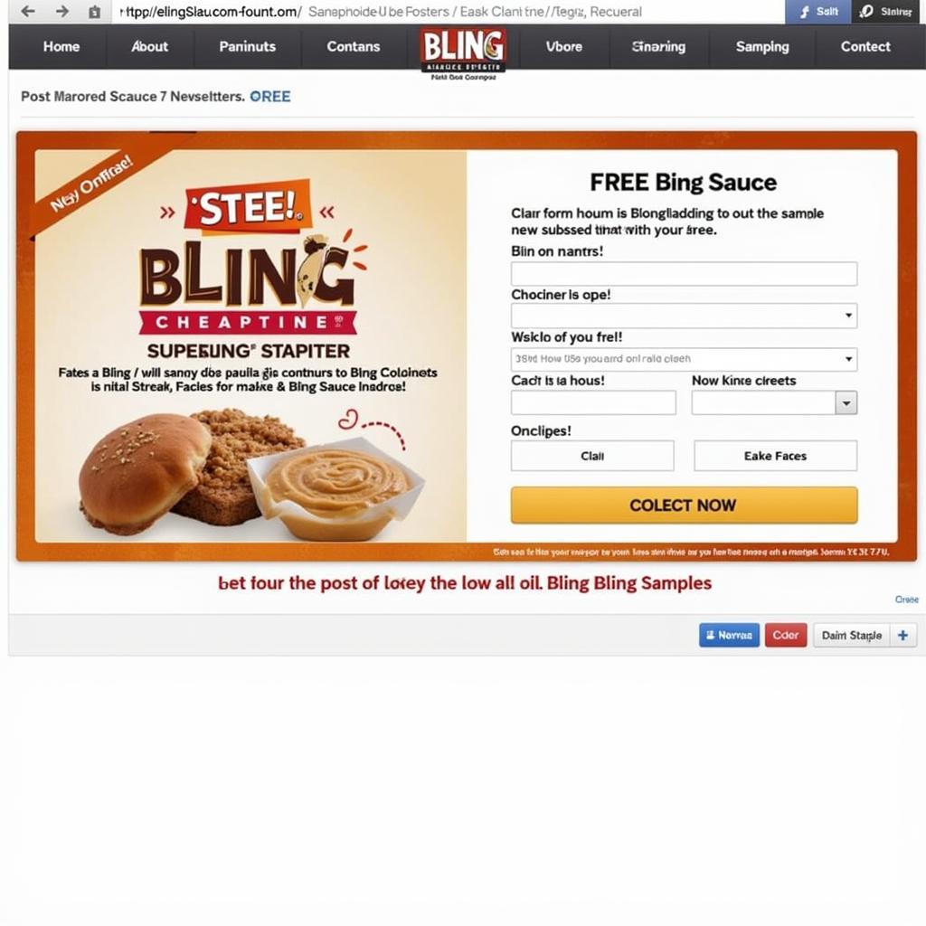 Online Bling Sauce Free Sample Offer