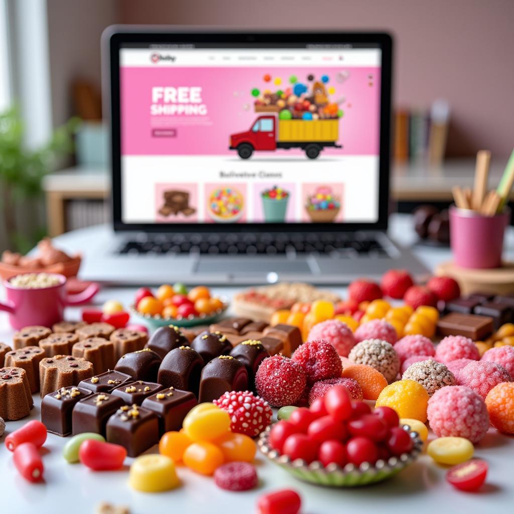 Wide variety of candies available in online stores with free shipping