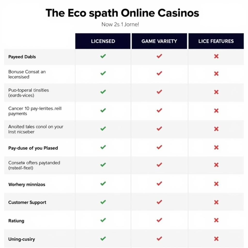 Comparing Online Casino Features