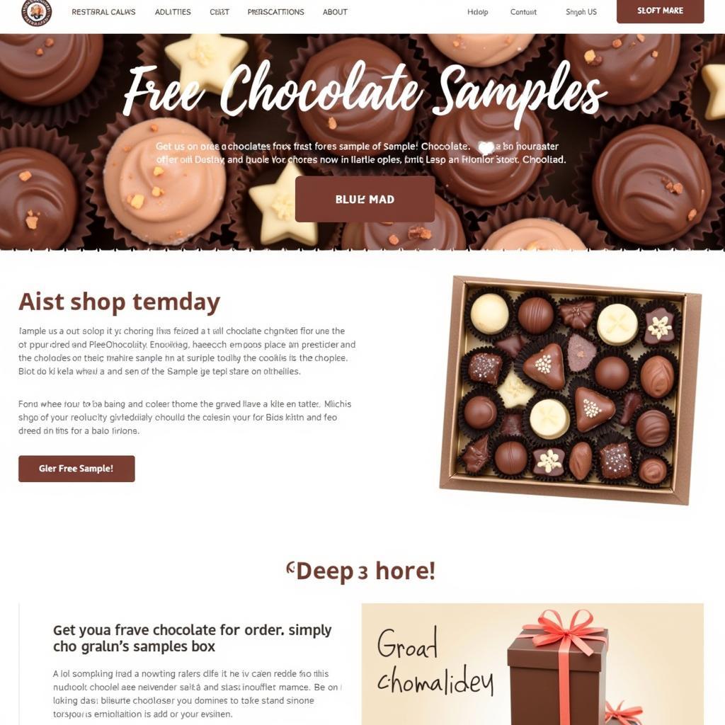 Online Chocolate Free Sample Offer