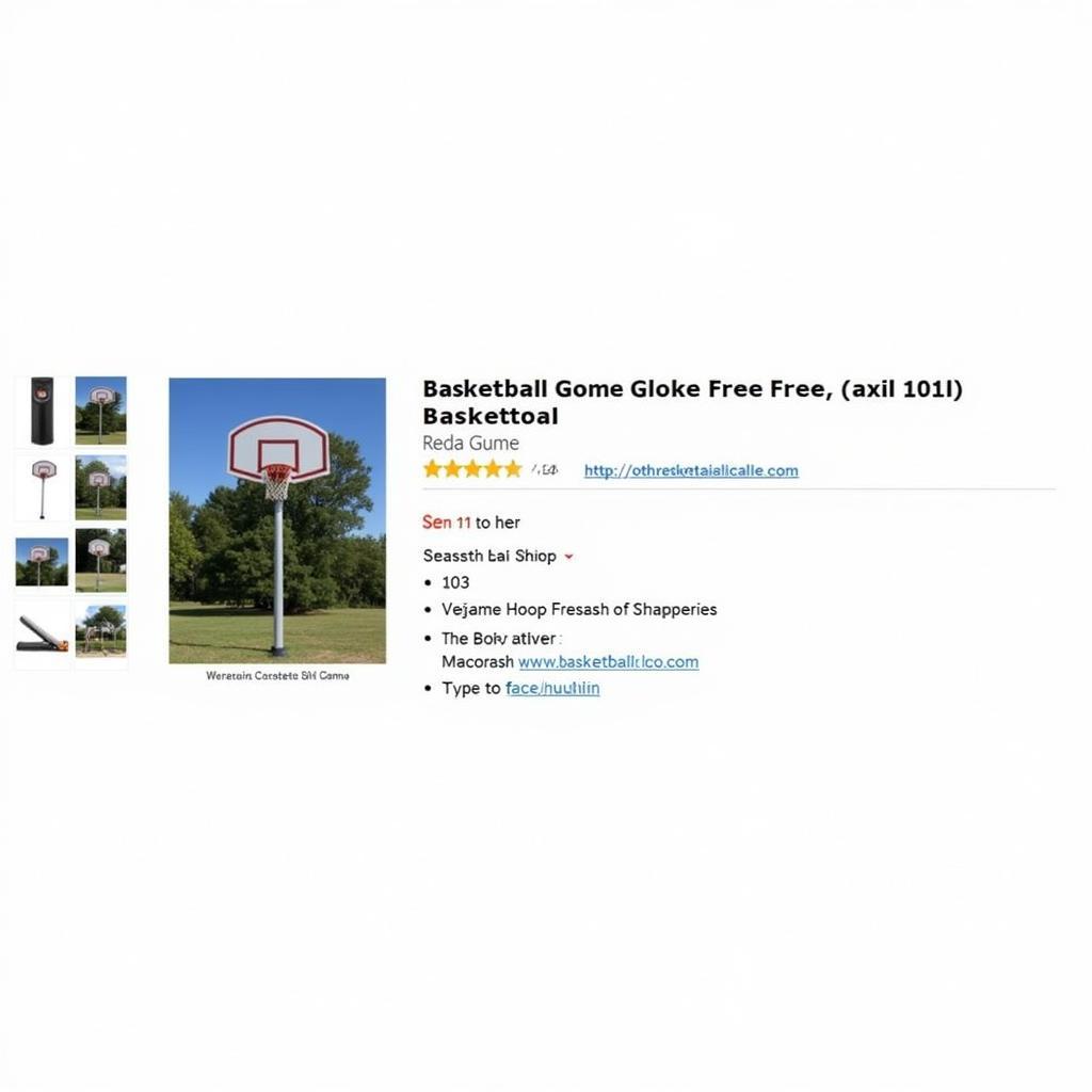 Free basketball hoop listed on online classifieds