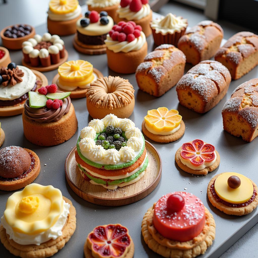 Assortment of gluten-free baked goods from an online bakery