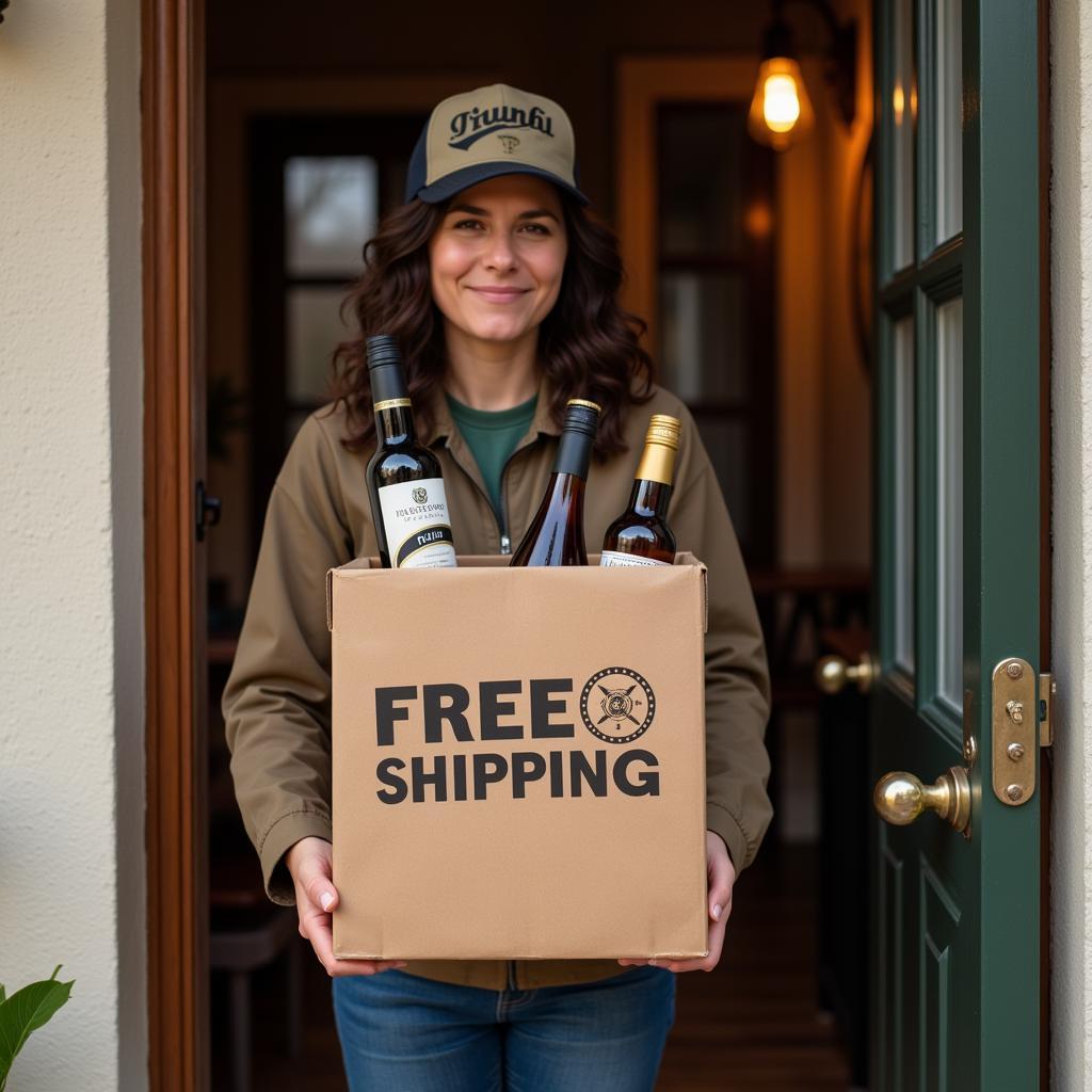 Online liquor delivery with free shipping