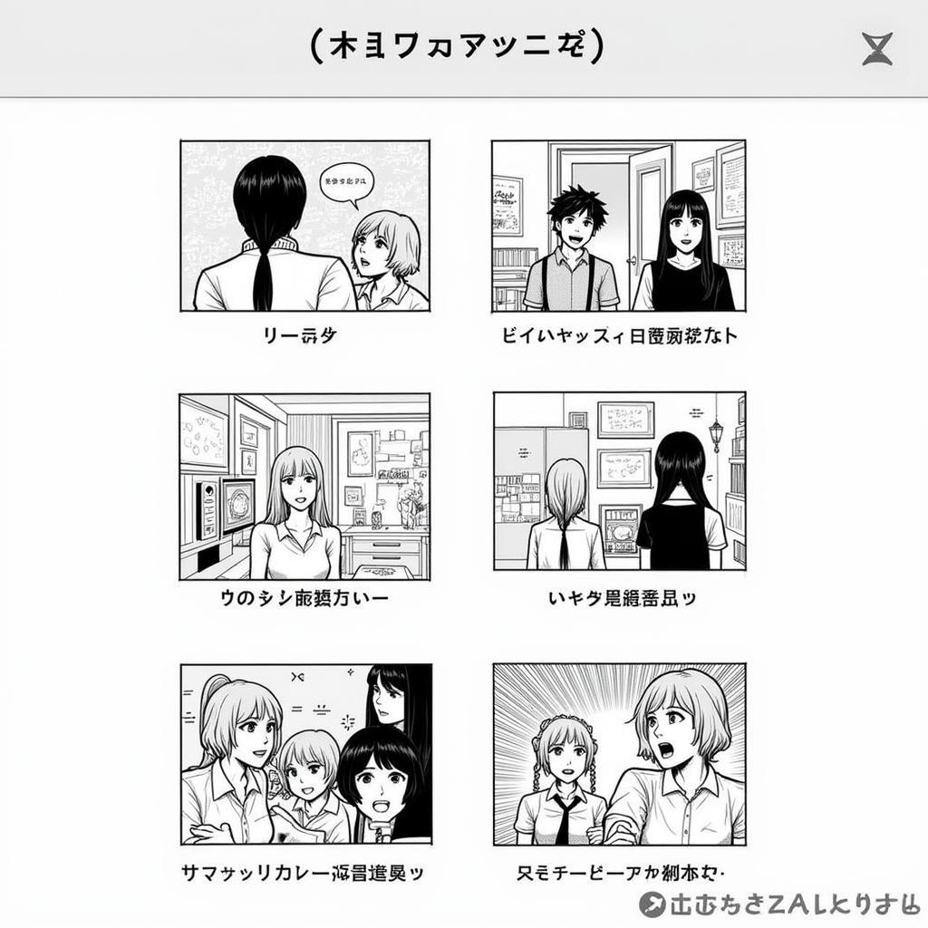 Screenshot of a manga reading platform