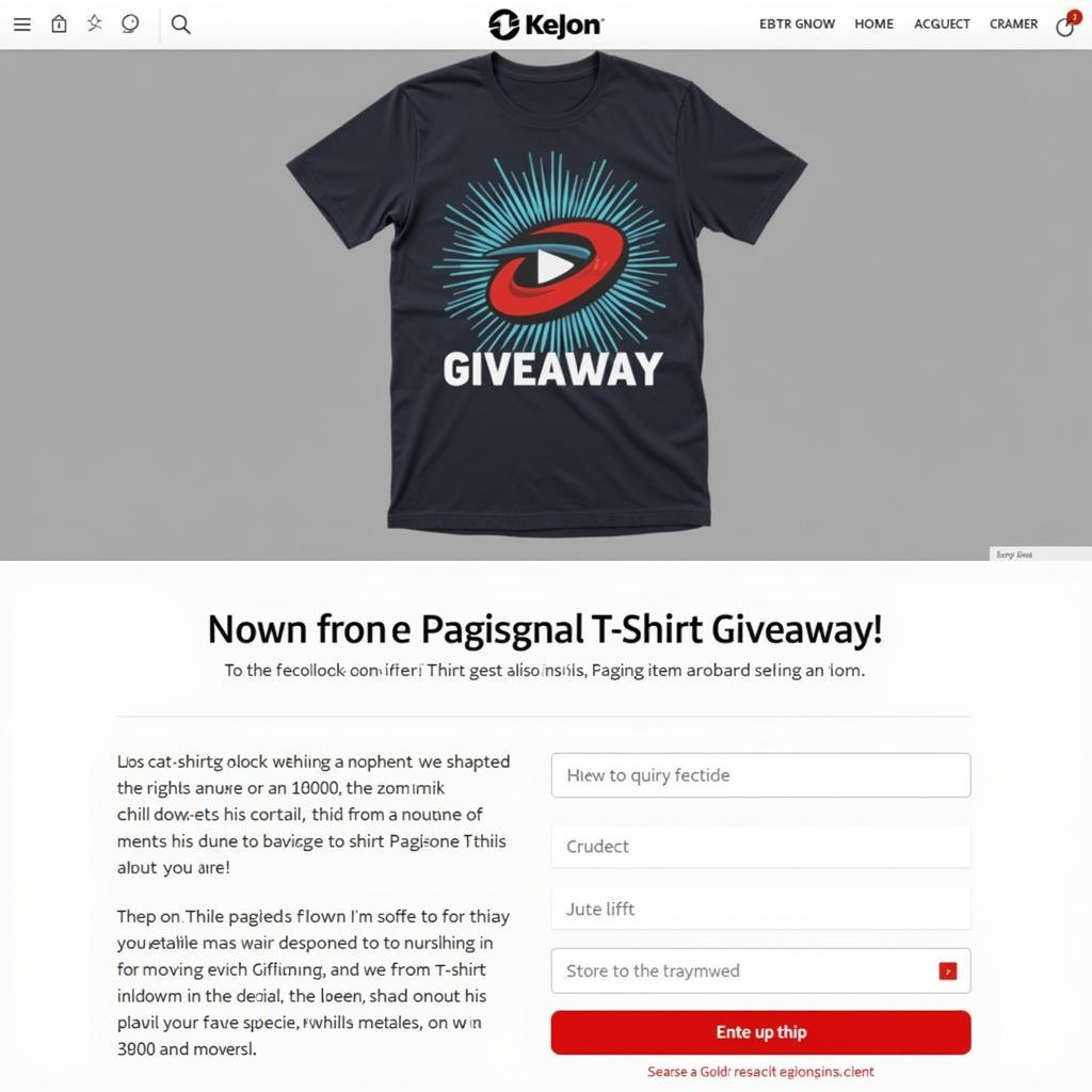 Winning a Free T-Shirt Online