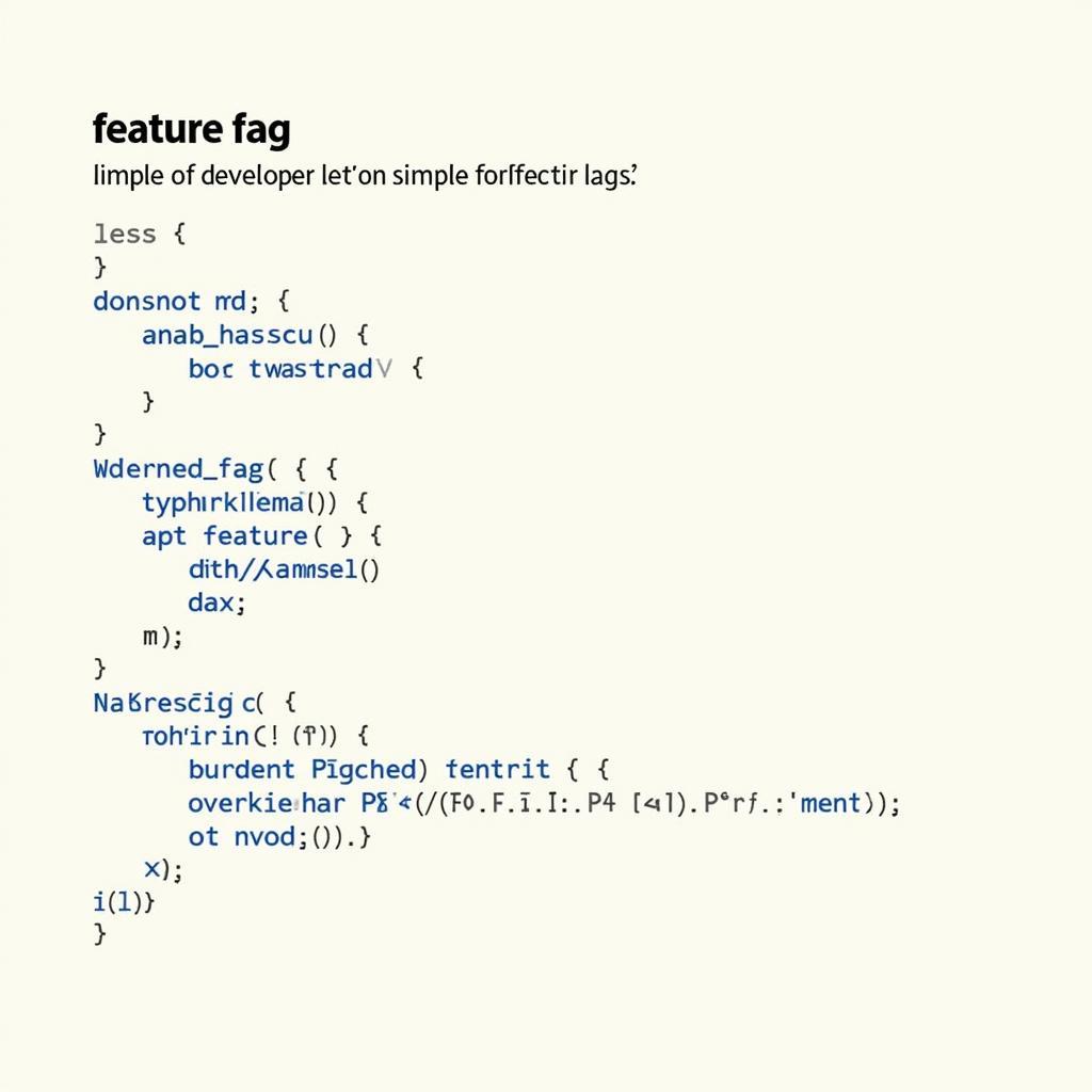 Open Source Feature Flag Code Example